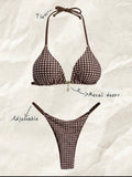 brown picnic kini top